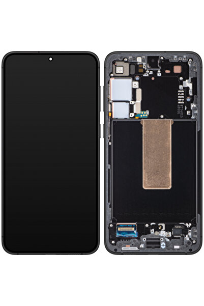 Samsung Display cu touchscreen Galaxy S23+ S916, cu ramă, Gri (Graphite), Ser...