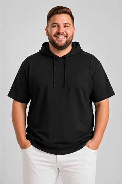 ANNEX Large Size Cotton Comfortable Fit Daily Use Hooded Men's T-Shirt