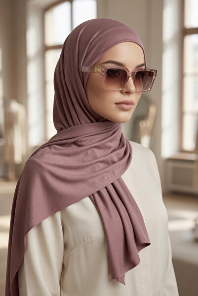 Aisha's Design Practical Combed Cotton Shawl with Headphone and Glasses Entra...