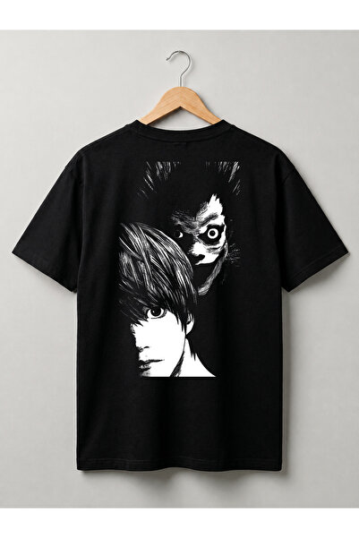 Grafftee Clothing TRICOU OVERSIZE UNISEX DIN BUMBAC CU DESIGN DEATH NOTE