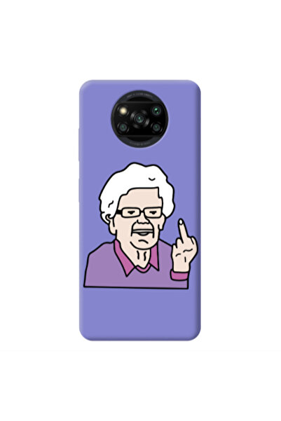 Other Xiaomi Poco X3 /X3 Pro Crazy Granny Purple Colored Silicone TPU Θήκη