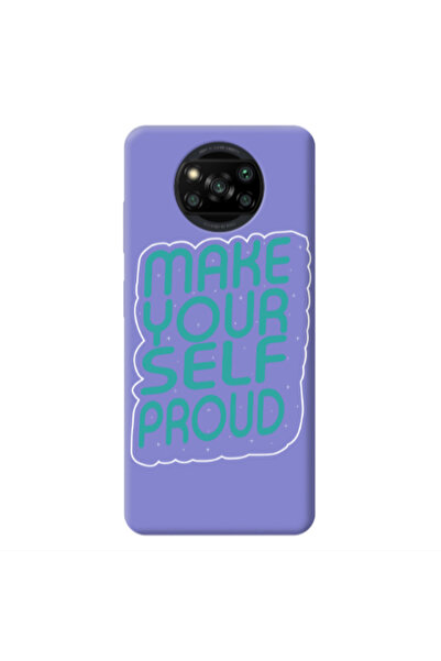 Other Xiaomi Poco X3 /X3 Pro Make Your Self Proud Purple Colored Silicone TPU...
