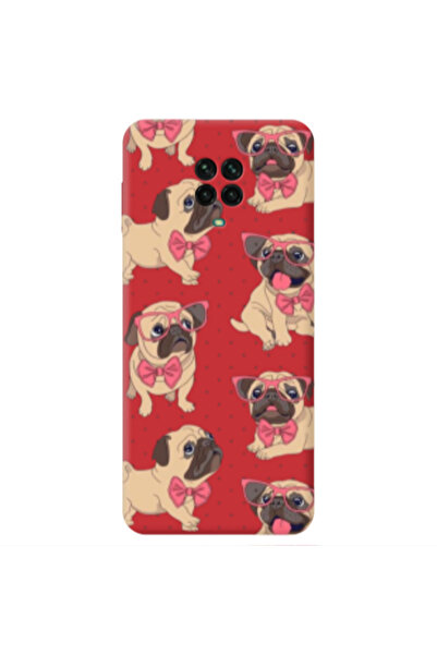 Other Xiaomi Redmi Note 9 Pro Dog Spectacled Red Colored Silicone TPU Θήκη