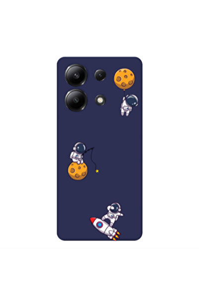 Other Xiaomi Redmi Note 13 4G Cute astronauts Dark blue Colored Silicone TPU ...