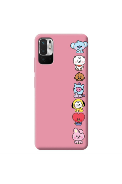 Other Xiaomi Redmi Note 10 Pro 5G Lovely animals Pink Colored Silicone TPU Θήκη