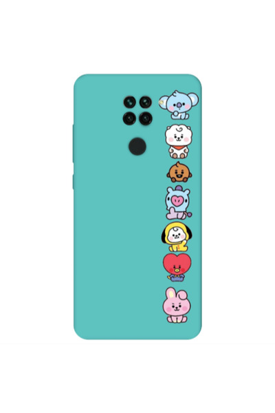Other Xiaomi Redmi Note 9 Lovely animals Turquoise Colored Silicone TPU Θήκη