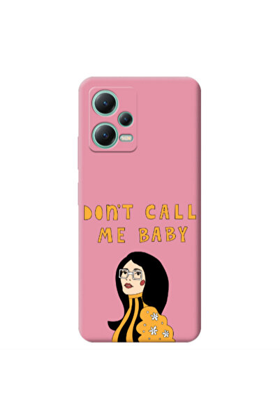 Other Xiaomi Redmi Note 12 Pro 5G Call me baby Pink Colored Silicone TPU Θήκη