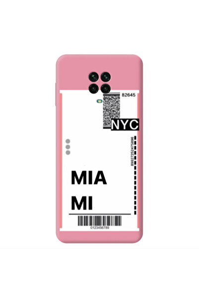 Other Xiaomi Redmi Note 9 Pro Miami NYC Pink Colored Silicone TPU Θήκη