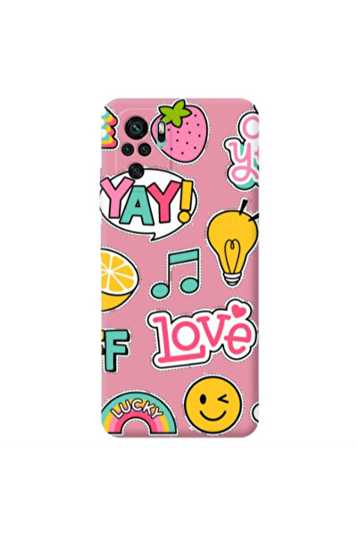 Other Xiaomi Redmi Note 10S Cute desing Pink Colored Silicone TPU Θήκη