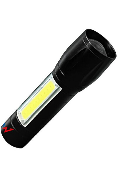 Wonder Επαναφορτιζόμενος Φακός LED IP44 με Μέγιστη Φωτεινότητα 100lm Μαύρο Κω...