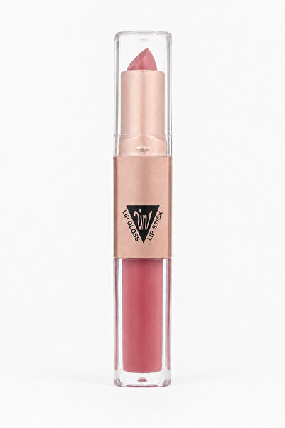 Sudedi Home 2-in-1 Cream Lipstick and Lip Gloss, 03 Powder Pink Nude Double-S...
