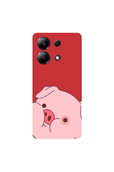 Other Xiaomi Redmi Note 13 4G Piggy 2 Red Colored Silicone TPU Θήκη