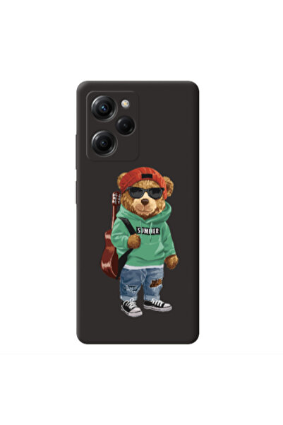 Other Xiaomi Poco X5 Pro Summer Tedy Black Colored Silicone TPU Θήκη