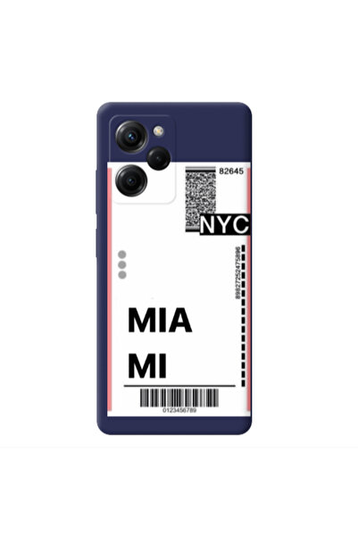 Other Xiaomi Poco X5 Pro Miami NYC Dark blue Colored Silicone TPU Θήκη