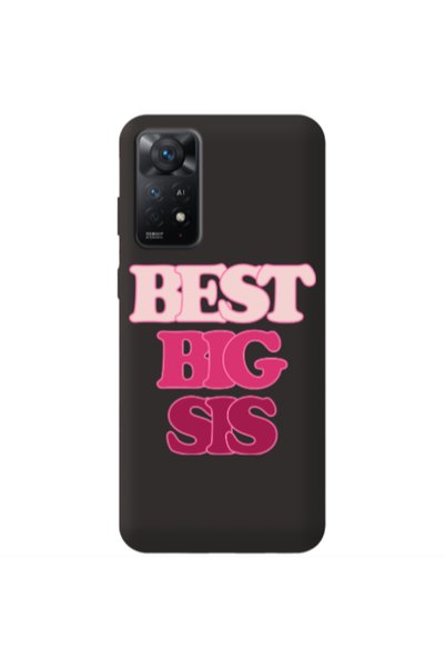 Other Xiaomi Redmi Note 11 4G Be Creative Black Colored Silicone TPU Θήκη