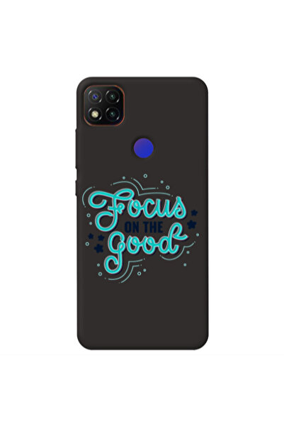 Other Xiaomi Redmi 9c Focus On The Good Black Colored Silicone TPU Θήκη
