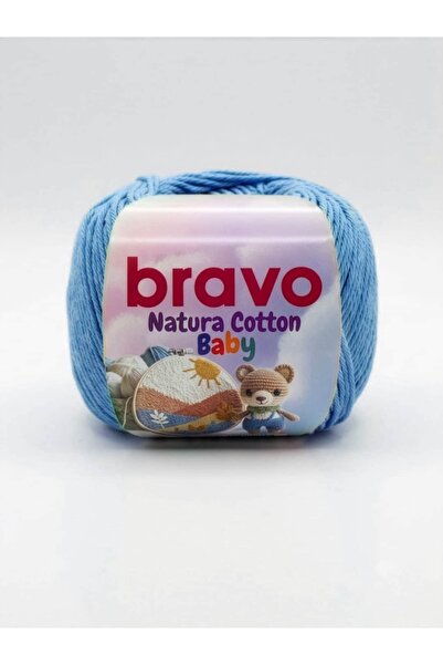 Bravo Natura Cotton Baby %100 Pamuk Amigurumi, Punch ve Bandana Örgü İpi 50 g...