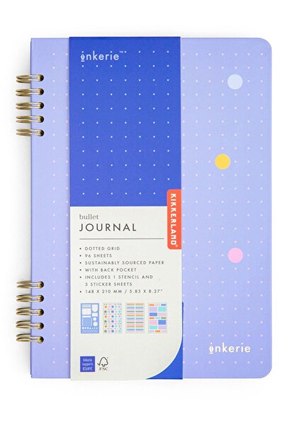 Kikkerland Set Bullet Journal A5 cu inele și puncte İnkerie