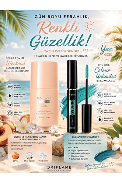 Oriflame eclat femme weekend rollon, the one hpynotic maskara