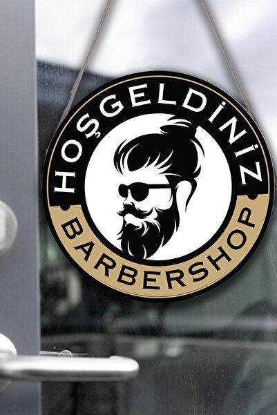SHELİFE Stakleni znak za frizersku radnju, ukras za frizersku radnju, viseći ...