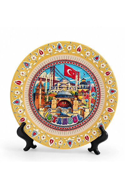 Livenda Istanbul Themed Porcelain Decorative Plate 20 cm Alk5845
