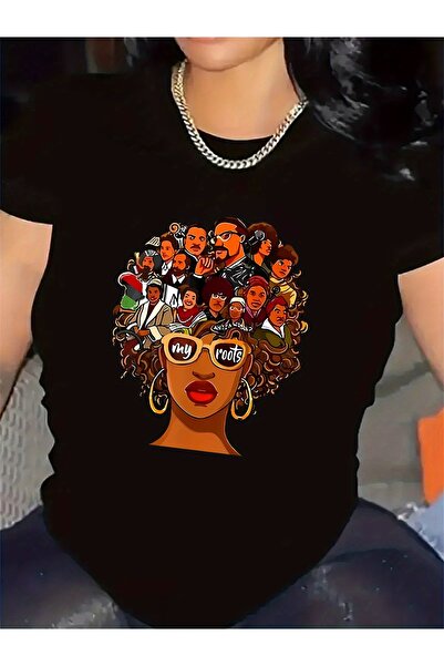 12 Teknoloji Women's Print T-Shirt Short Sleeve Round Neck Comfortable Casual...