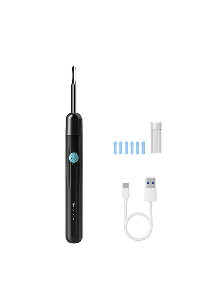 Choice5 Black Visual WiFi Otoscope Camera 4.2mm 1080P HD Ear Picker for iOS/A...