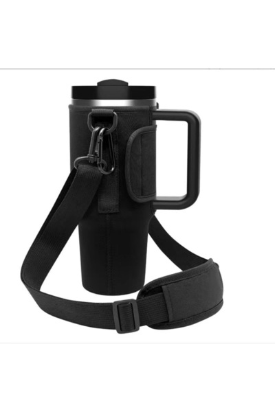 choice2 black 30/40OzWaterBottle Crossbody Bag Reusable Water Bottle Accessor...