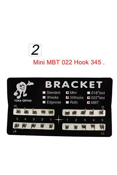 Choice خطافات MBT 022 345، 20 قطعة، أقواس تقويم الأسنان، دعامات معدنية أحادية...