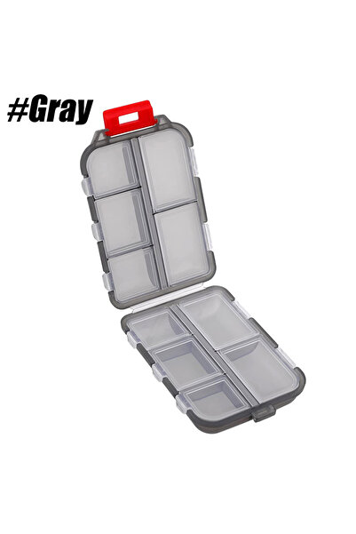 Choice3 Gray 1 Piece 10 Grids Pill Case Travel Pill Organizer, Pill Box for P...