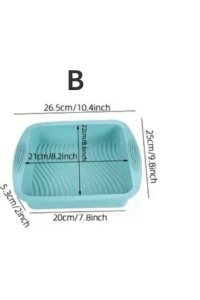 Choice3 B High Temperature Resistant Silicone Baking Tool Oven Plate Cake Toa...