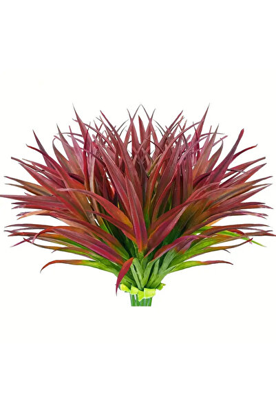 Choice10 Orange red 4pcs 1/4 pieces, UV resistant outdoor artificial plants -...