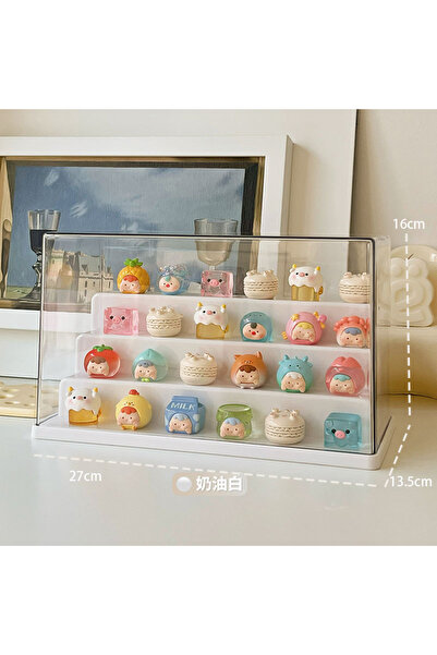 Choice White Clear Acrylic Display Case Dustproof Storage Organizer Box for C...