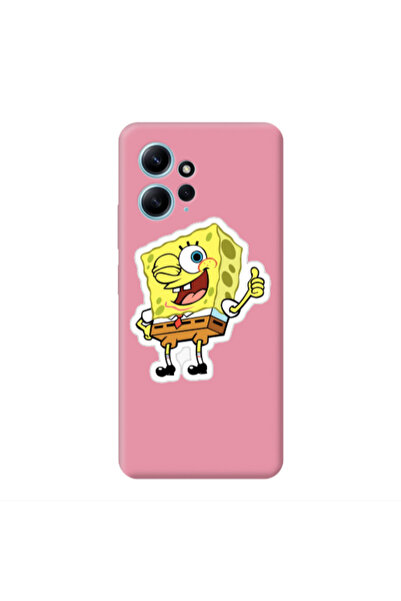 Other Xiaomi Redmi Note 12 4G spongebob2 Pink Colored Silicone TPU Θήκη
