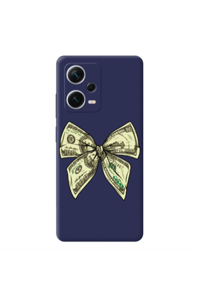 Other Xiaomi Poco X5 Bowtie Dollars Dark blue Colored Silicone TPU Θήκη