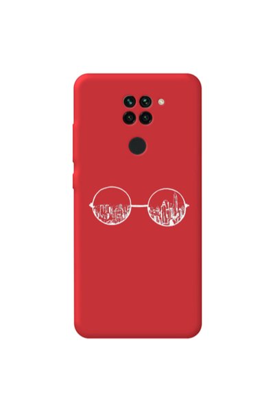 Other Xiaomi Redmi Note 9 Sunglasses Red Colored Silicone TPU Θήκη