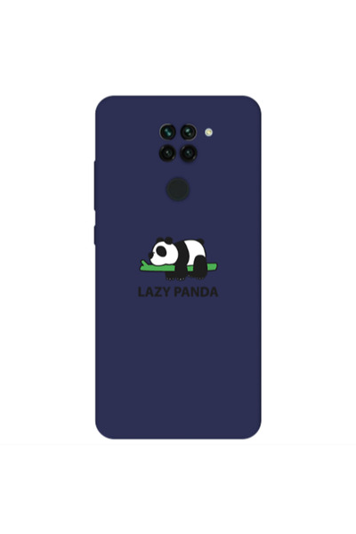 Other Xiaomi Redmi Note 9 Lazy panda Dark blue Colored Silicone TPU Θήκη