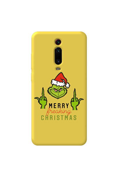 Other Xiaomi Mi 9T Pro Merry Christmas44 Yellow Colored Silicone TPU Θήκη