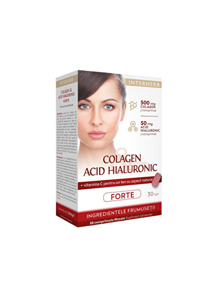 Interherb Colagen si Acid Hialuronic Forte 30tb