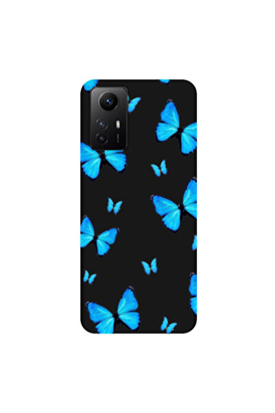 Other Xiaomi Redmi Note 12s Mix Butterfly Black Colored Silicone TPU Θήκη