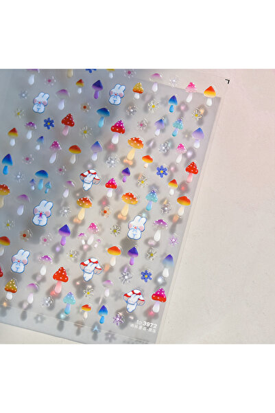 Choice12 NAILFYOU 1pcs to3972 1Pcs 5D Kawaii Nail Stickers Cartoon Jelly Mush...