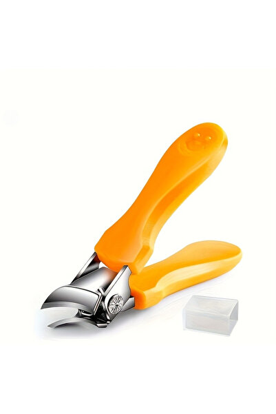 Choice1 Orange Professional Nail Clippers for Thick & Hard Toenails Large Ope...