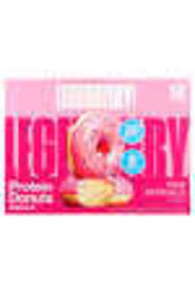 LEGENDARY FOODS دونات البروتين، حلوى وردية، 12 كيس، 2.2 أونصة (62 جرام) لكل كيس