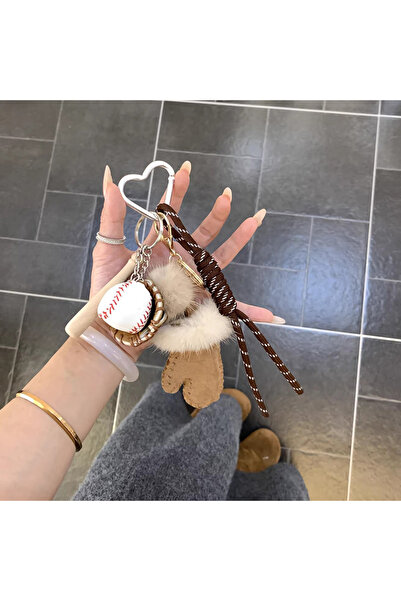 Choice brown Mink Fur Bag Pendants Mini Gloves Cute Kawaii Sweet Bag Accessor...