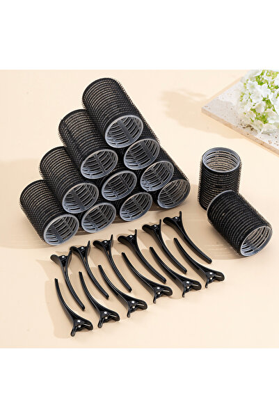 choice2 2 Black 24pcs/Set Self Grip Hair Rollers No Heat Hair Clip Curlers He...
