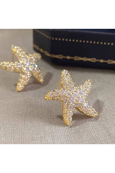 Choice E4941 Huitan Fresh Style Star Women Stud Earrings Full Shining CZ Tren...