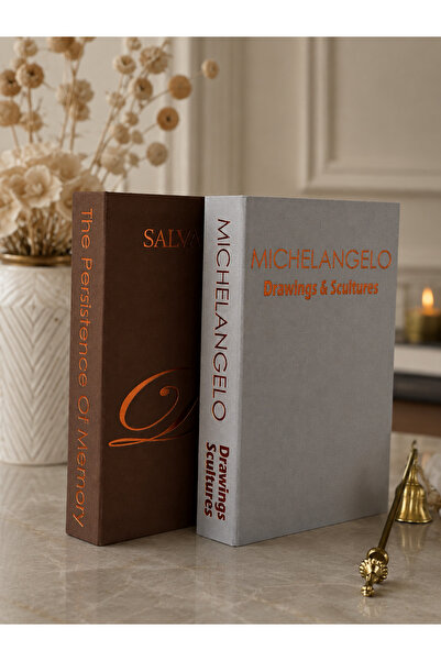 Dezora Home صندوق كتب مزخرف من القماش، مجموعة من قطعتين - صندوق تخزين مخفي