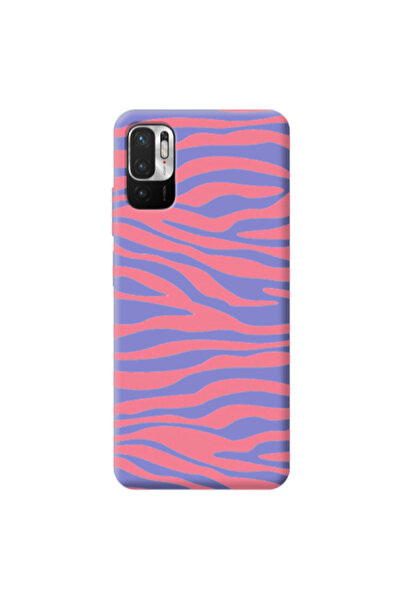 Other Xiaomi Redmi Note 10 Pro 5G Pink Zebra Purple Colored Silicone TPU Θήκη