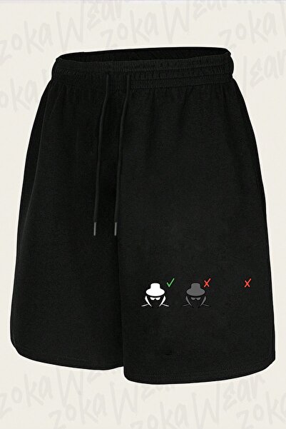 ZOKAWEAR Unisex Hacker Design Printed Shorts