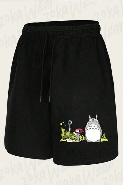 ZOKAWEAR Unisex Σορτς με στάμπα με αισθητικό vintage σχέδιο τέχνης My Neighbo...